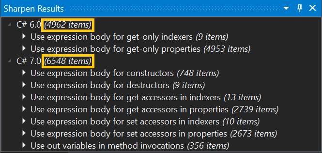 Sharpen results for NHibernate