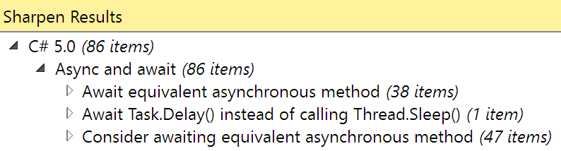 Sharpen Async and Await suggestions on a real-life project